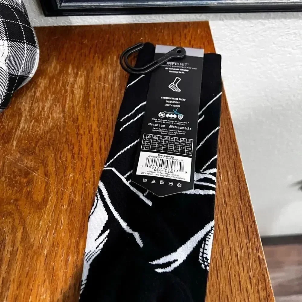NWT Stance Casual Batman INFIKNIT Socks Size Men’s ~ 6-8.5: Women’s 8-10.5 #25